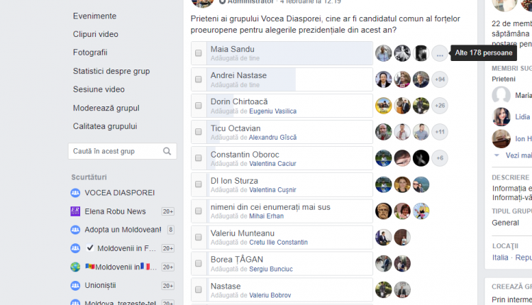 sondaj vocea diasporei